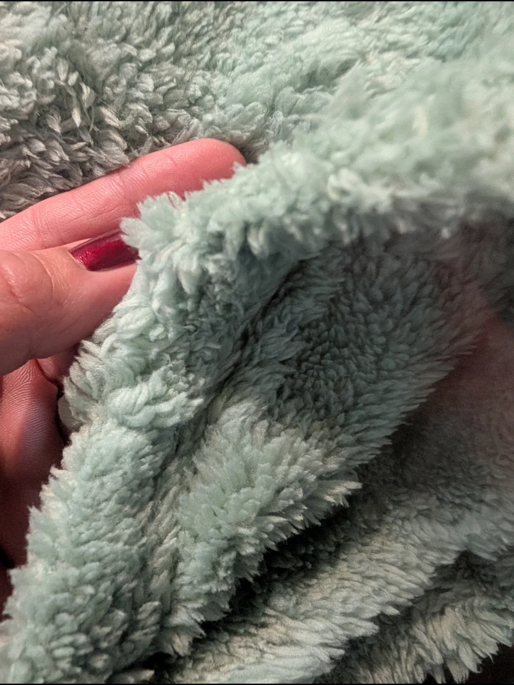 Source Unknown Plush Throw Blanket - Light Mint
